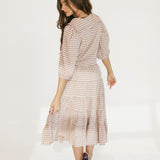 Nat Plaid Button Blouse Top - Red