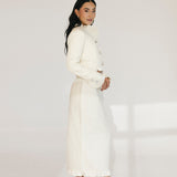 Chloe Tweed Skirt Set - Cream