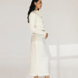 Chloe Tweed Skirt Set - Cream