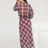 Hope Ruffled Top - Burgundy