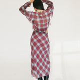 Hope Ruffled Top - Burgundy