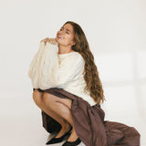 Lexa Tiered Maxi Skirt - Brown