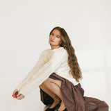 Lexa Tiered Maxi Skirt - Brown