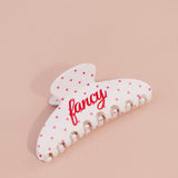 Fancy Claw Clip - Ruby Red/Fuchsia Pink