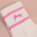 Fancy Flow Stripe Socks - Fuchsia Pink