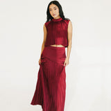 Bailey Maxi Skirt - Burgundy