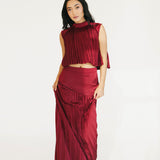 Bailey Maxi Skirt - Burgundy