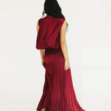Bailey Maxi Skirt - Burgundy