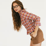 Maggie Corduroy Micro Mini Skort - Cinnamon