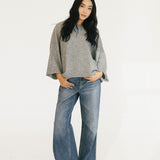 Olivia Sweater Top - Silver