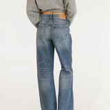 Cello High Rise Wide Leg Pants - Medium Wash