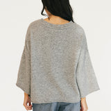 Olivia Sweater Top - Silver