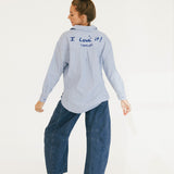 I Love It Button Down Top