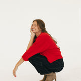 Hallie Sweater Top - Red