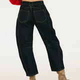 Maci Baggy Denim Pants - Dark Denim