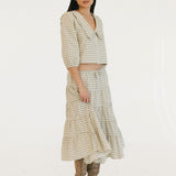 Casey Plaid Skirt - Olive