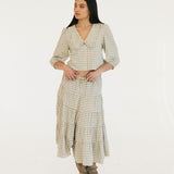 Casey Plaid Skirt - Olive