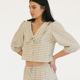 Casey Plaid Skirt - Olive