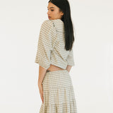 Casey Plaid Skirt - Olive