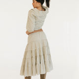 Casey Plaid Skirt - Olive