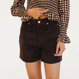 Megan Gingham Smocked Top - Maroon