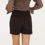 Megan Gingham Smocked Top - Maroon