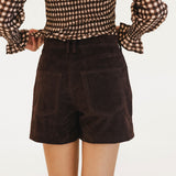 Megan Gingham Smocked Top - Maroon