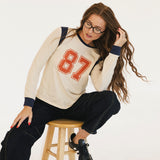 87 Varsity Long Sleeve Top - Ivory