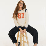 87 Varsity Long Sleeve Top - Ivory