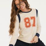 87 Varsity Long Sleeve Top - Ivory