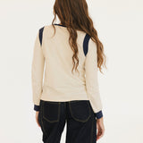 87 Varsity Long Sleeve Top - Ivory