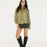 Kyndall Mini Cargo Skirt - Dark Olive