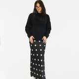 Pau Oversized Drop Shoulder Sweater - Black