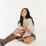 Victoria Sweater Top - Oatmeal