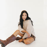 Victoria Mini Skort - Taupe Plaid