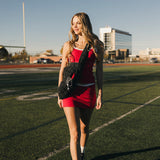 Fancy FitFlow Outline Tank - Crimson Red/White