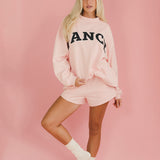 Fancy Fleece Lined Shorts - Blush Pink
