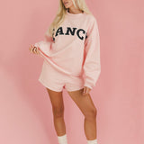 Fancy Fleece Lined Shorts - Blush Pink