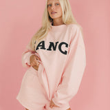 Fancy Fleece Lined Shorts - Blush Pink