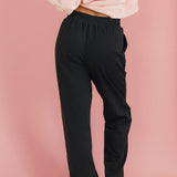 Fancy Fleece Wide Leg Sweatpants - Charcoal Gray