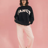 Fancy Fleece Wide Leg Sweatpants - Blush Pink