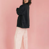 Fancy Fleece Wide Leg Sweatpants - Blush Pink