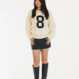 Cali Cable Knit Sweater - Ivory