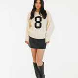 Cali Cable Knit Sweater - Ivory