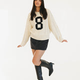 Cali Cable Knit Sweater - Ivory