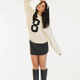 Cali Cable Knit Sweater - Ivory