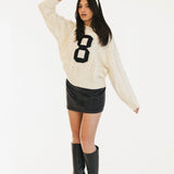 Cali Cable Knit Sweater - Ivory