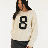 Cali Cable Knit Sweater - Ivory
