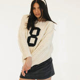 Cali Cable Knit Sweater - Ivory