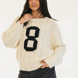 Cali Cable Knit Sweater - Ivory